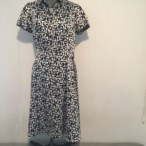 JG Hook off white/ black dress size 12
